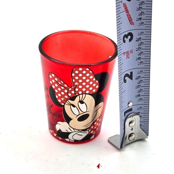 Disney Minnie Mouse Ruby Red Shot Glass - Picture 4 of 5